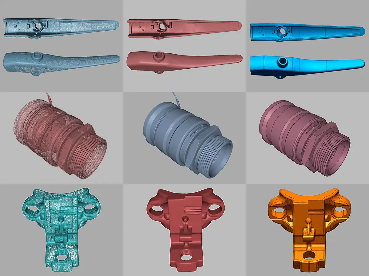 Kis komponensek precíziós digitalizálása a legnagyobb pontossággal pótalkatrész-gyártáshoz.