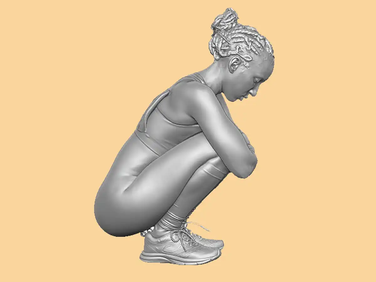 Detaillierte Überarbeitung des 3D-Modells zur Erzeugung einer sauberen Oberflächenstruktur und Verfeinerung des Meshes.